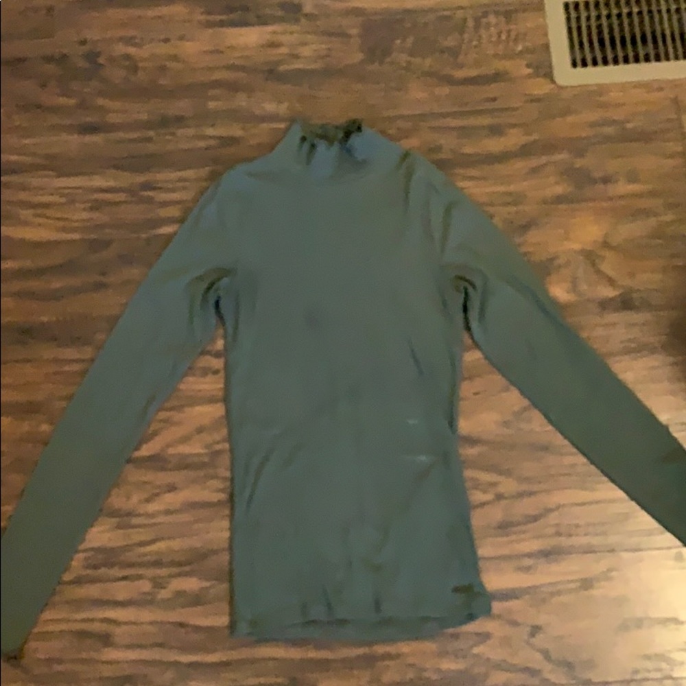 army green turtle neck long sleeve